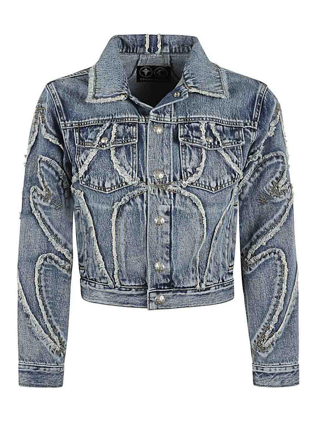 Casual jackets Thug Club - Tribal denim jacket - TC23JK0101BLUE