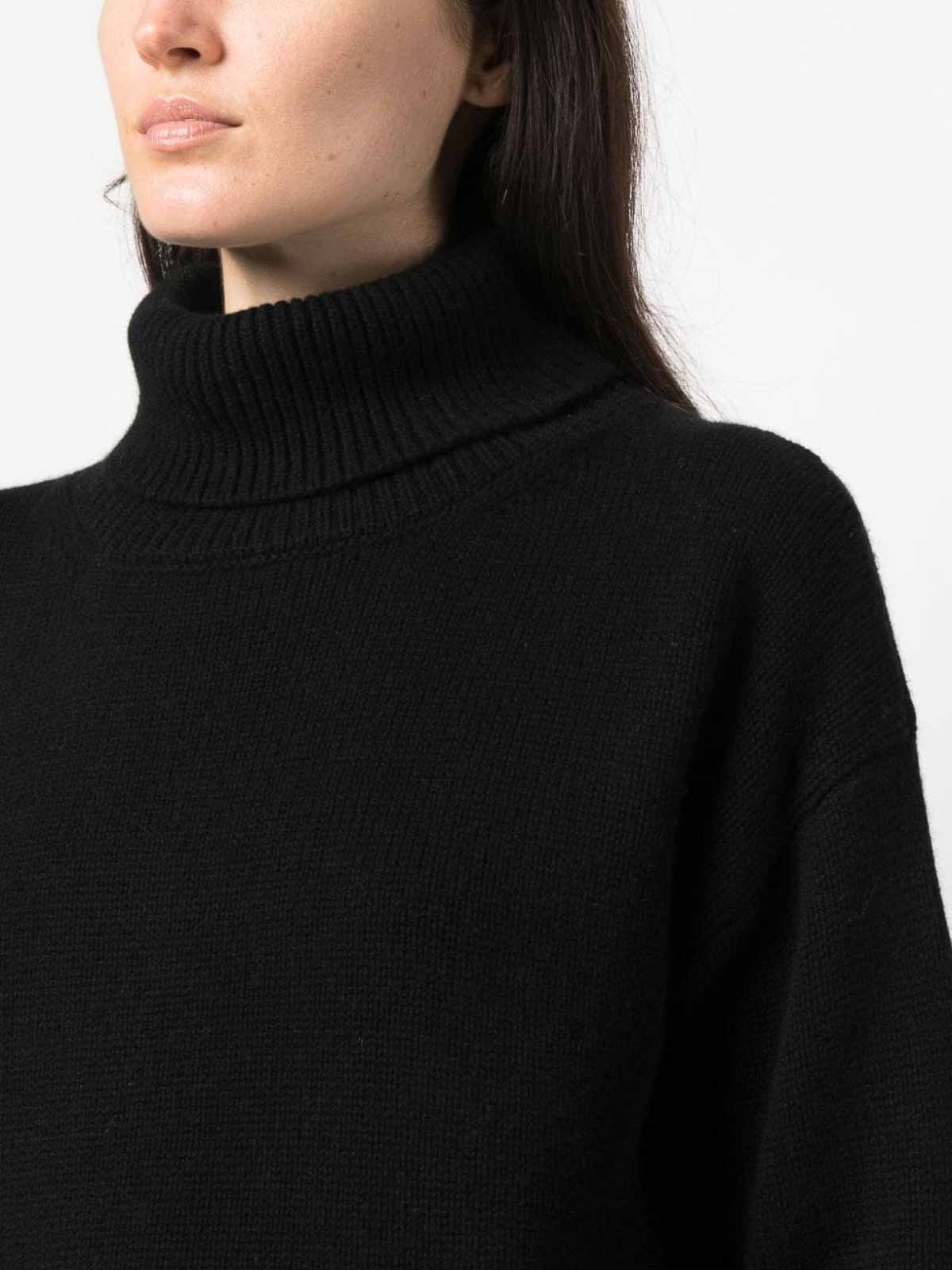 Crew necks Wild Cashmere - Wool and cashmere blend turtleneck sweater ...