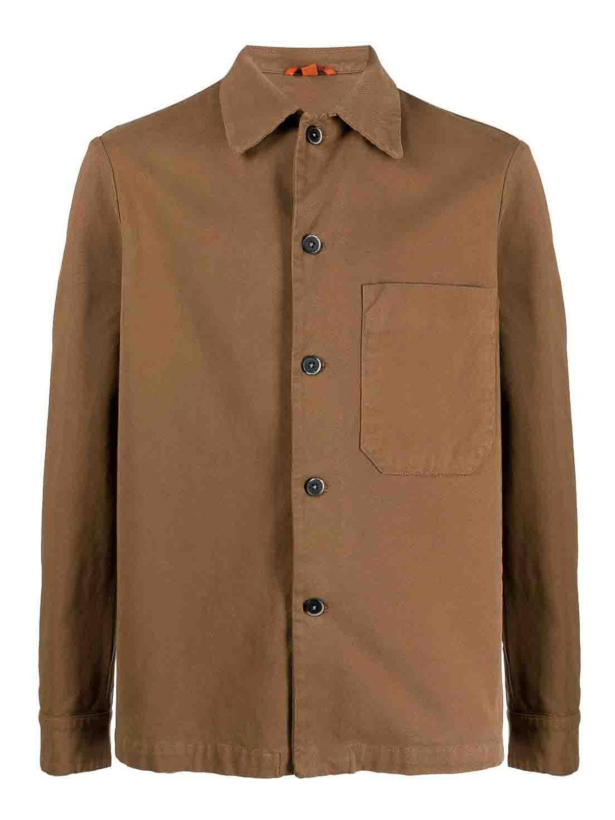 Shop Barena Venezia Wool Overshirt Jacket In Brown