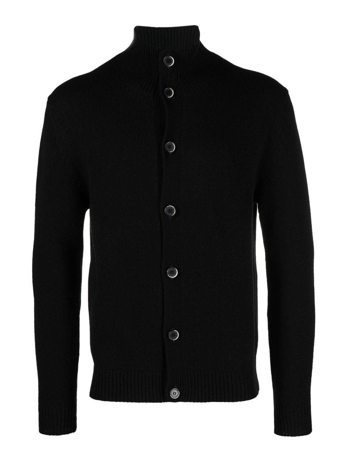 Barena Venezia Wool blend cardigan - Black - Men | KNU42800464590