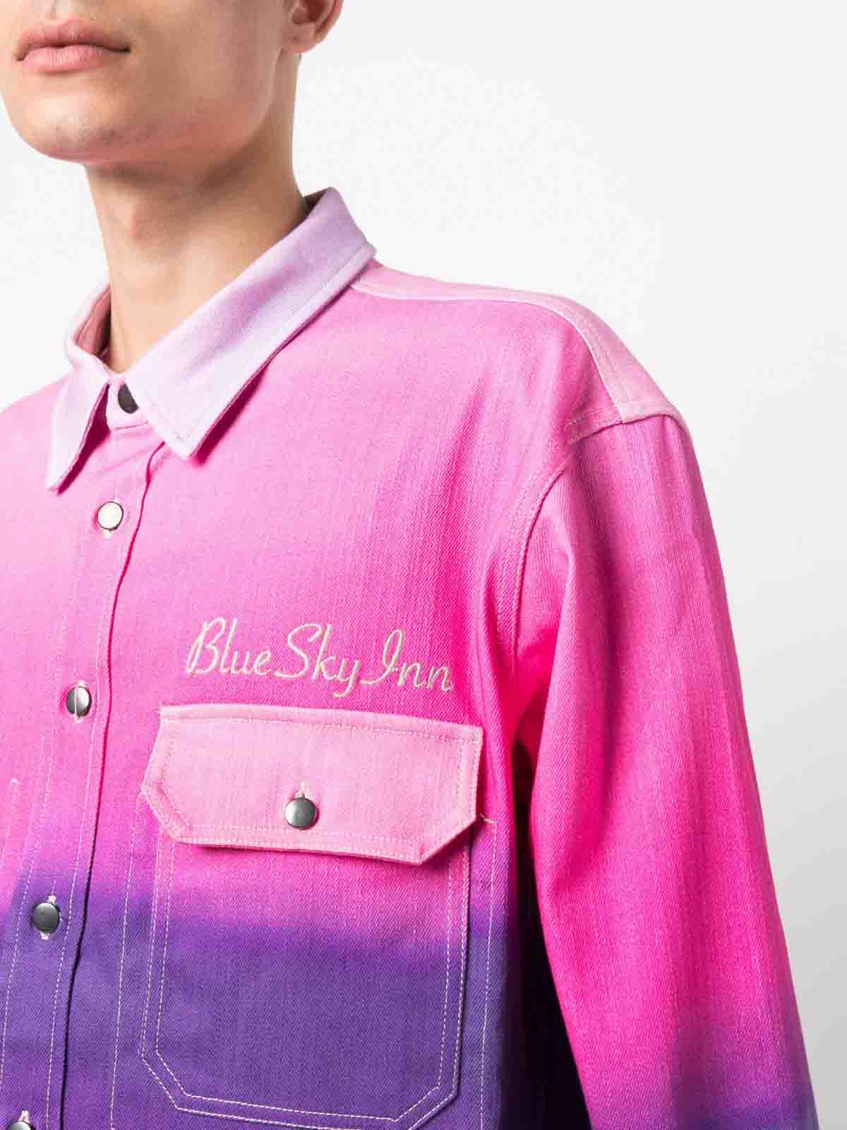 Shop Blue Sky Inn Sunset Cotton Jacket In Purple
