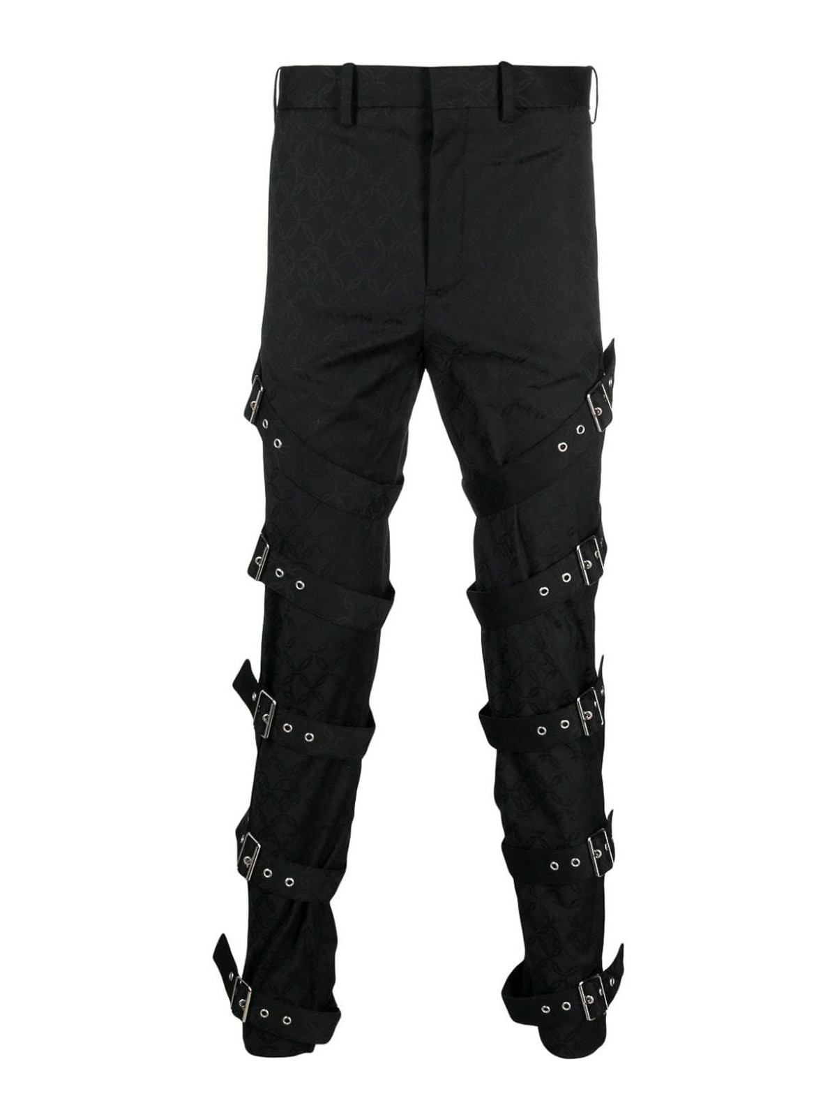 CHARLES JEFFREY LOVERBOY BUCKLE STRAP DETAIL TROUSERS