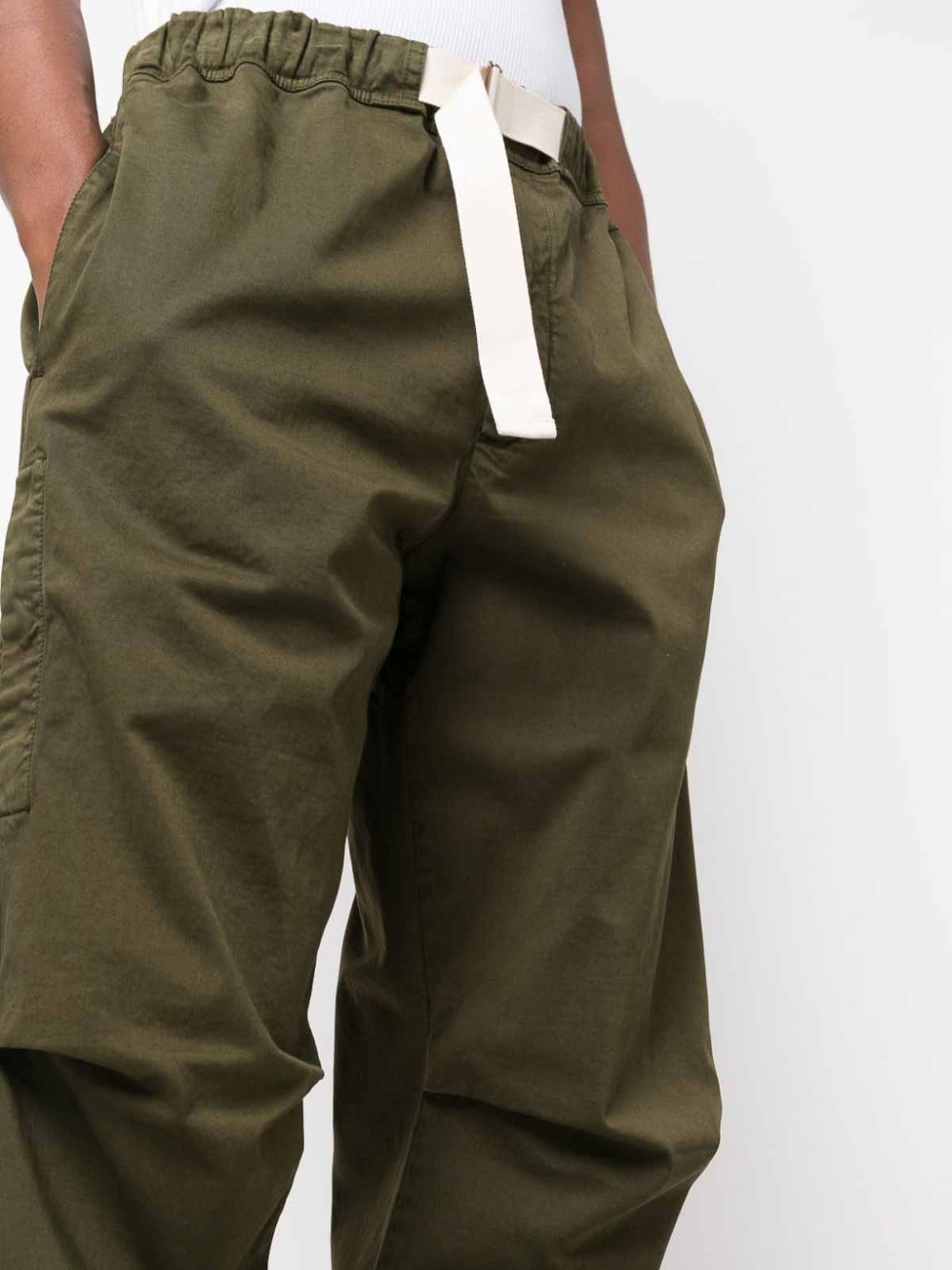 Shop Darkpark Jordan Cotton Trousers In Green
