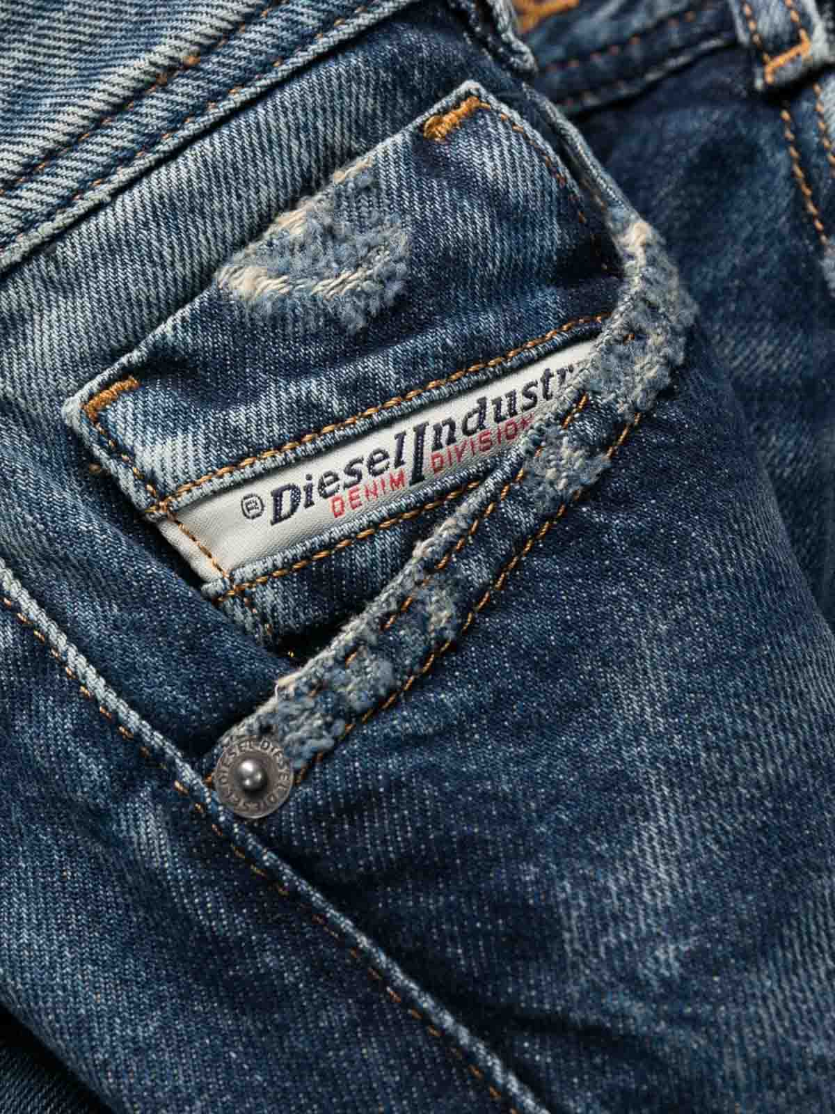 Shop Diesel Jeans Boot-cut - Lavado Oscuro In Dark Wash