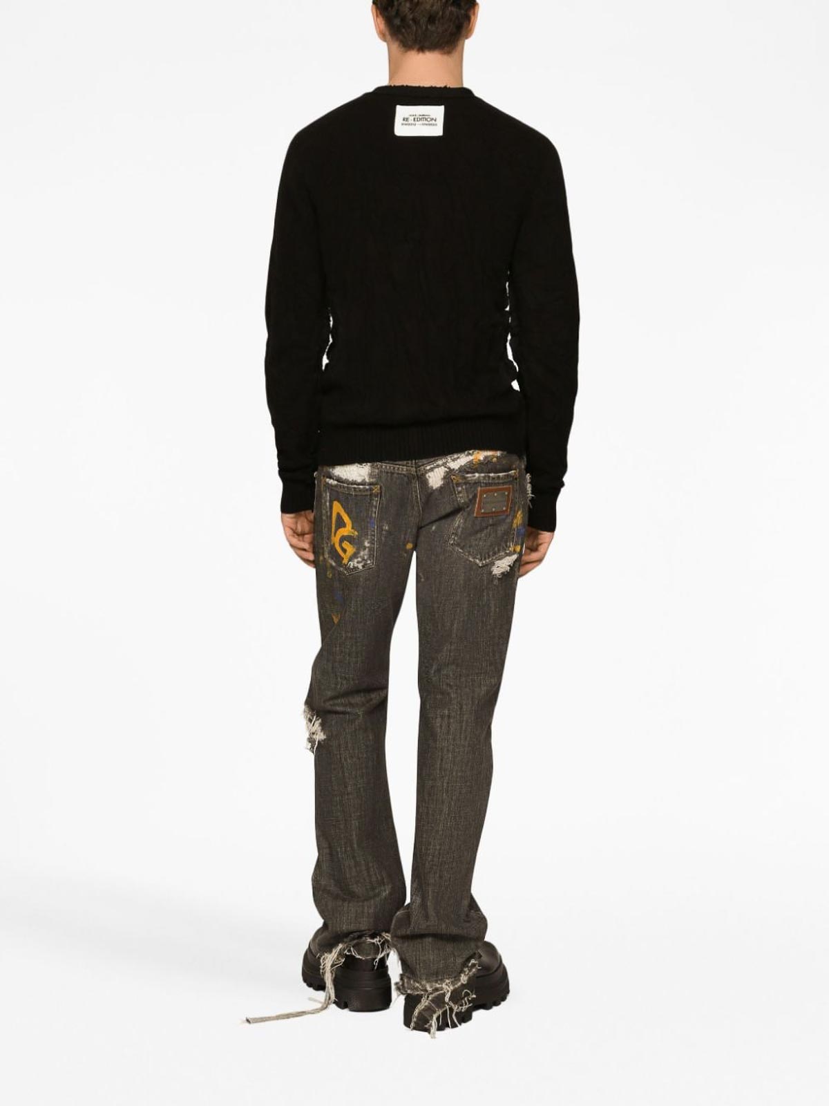 Shop Dolce & Gabbana Jeans Boot-cut - Gris In Grey