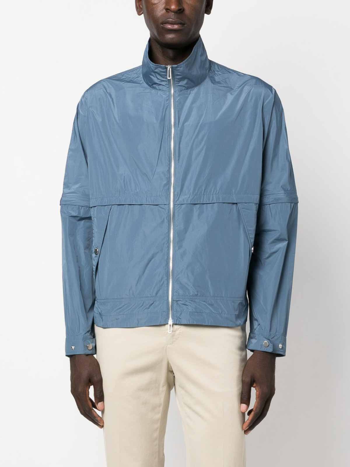 Emporio Armani Nylon blouson jacket - Blue - Men|6R1BZ01NAVZ09B2