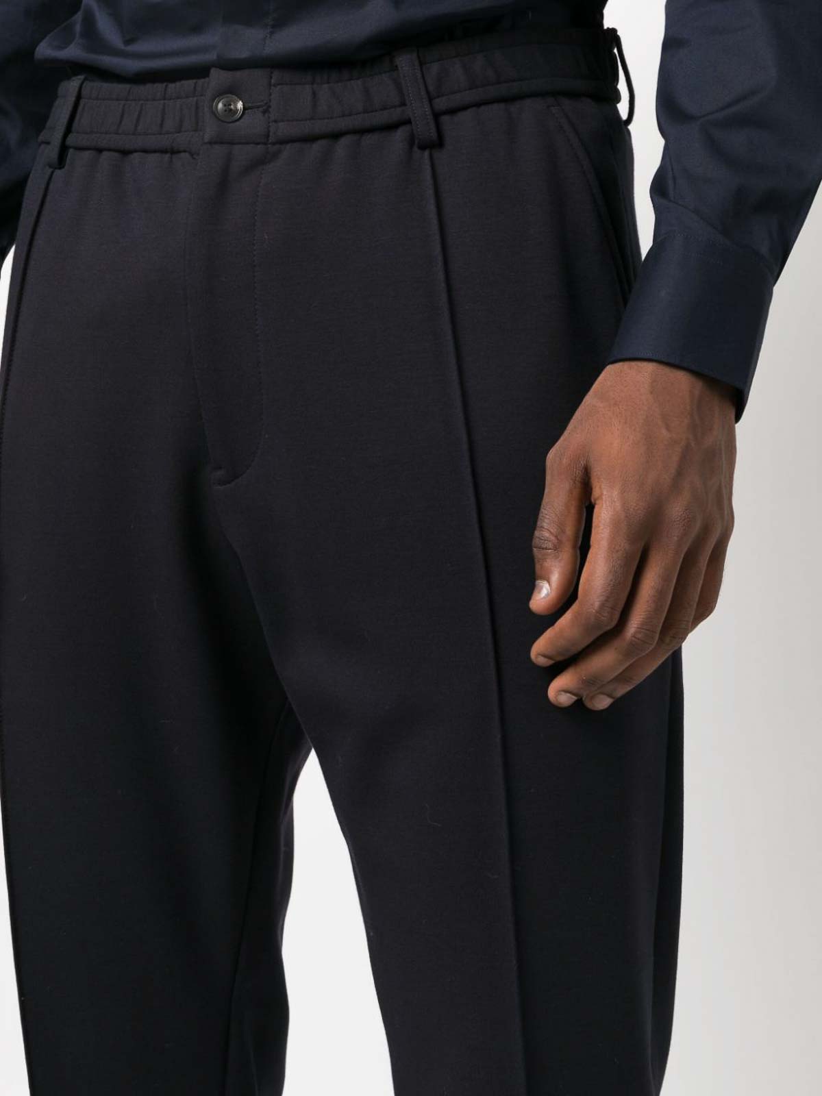 パンツ Emporio Armani Trousers Emporio Armani straight-leg Trousers | Neutrals | FARFETCH