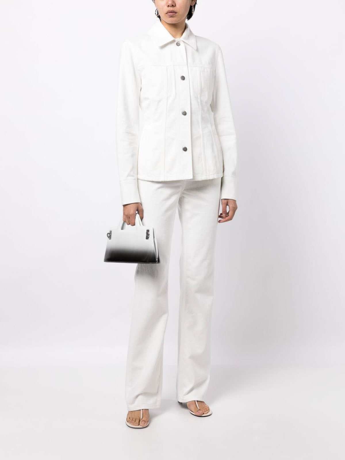 デニム・ジーパン FERRAGAMO SS25 Straight jeans (780548 WHITE) FERRAGAMO SS25 Straight jeans (780548 WHITE) (FERRAGAMO