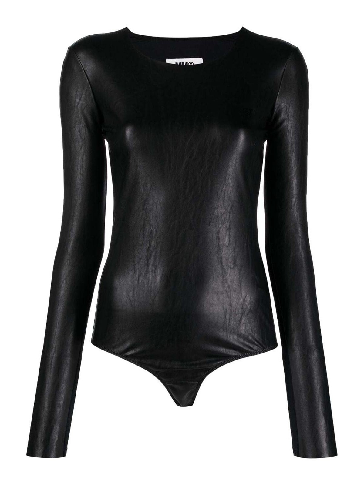 Mm6 Maison Margiela Bodysuit In Black