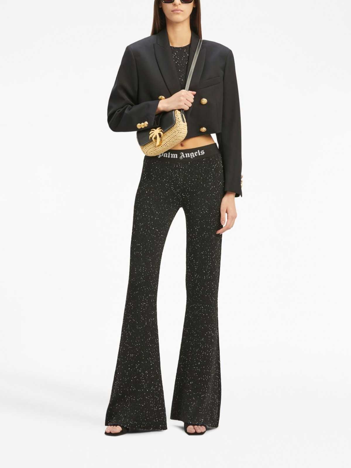 Palm Angels Cropped blazer - Black - Women