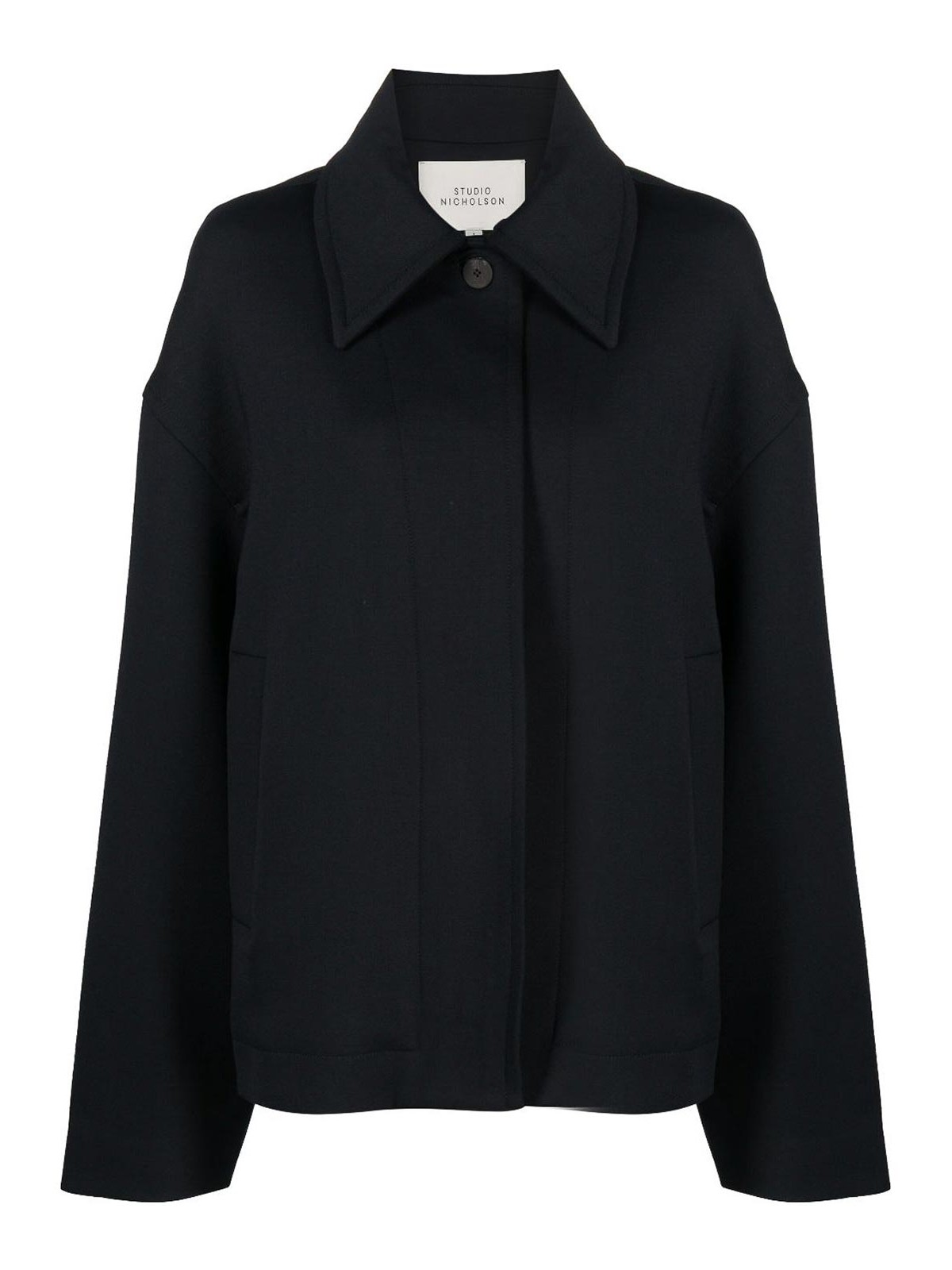 STUDIO NICHOLSON｜JACKETS (RUKWA JACKET CEDAR (1213)) Studio Nicholson Utility jacket - Blue | RUKWASNW1213DARKESTNAVY