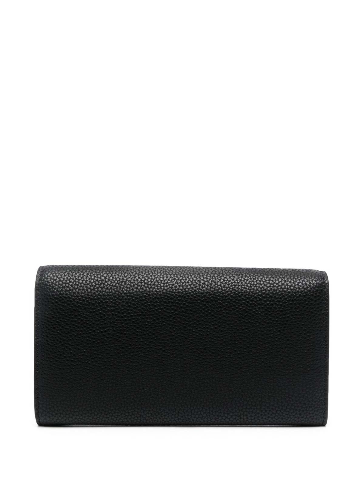 Shop Ea7 Continental Flap Wallet In Black
