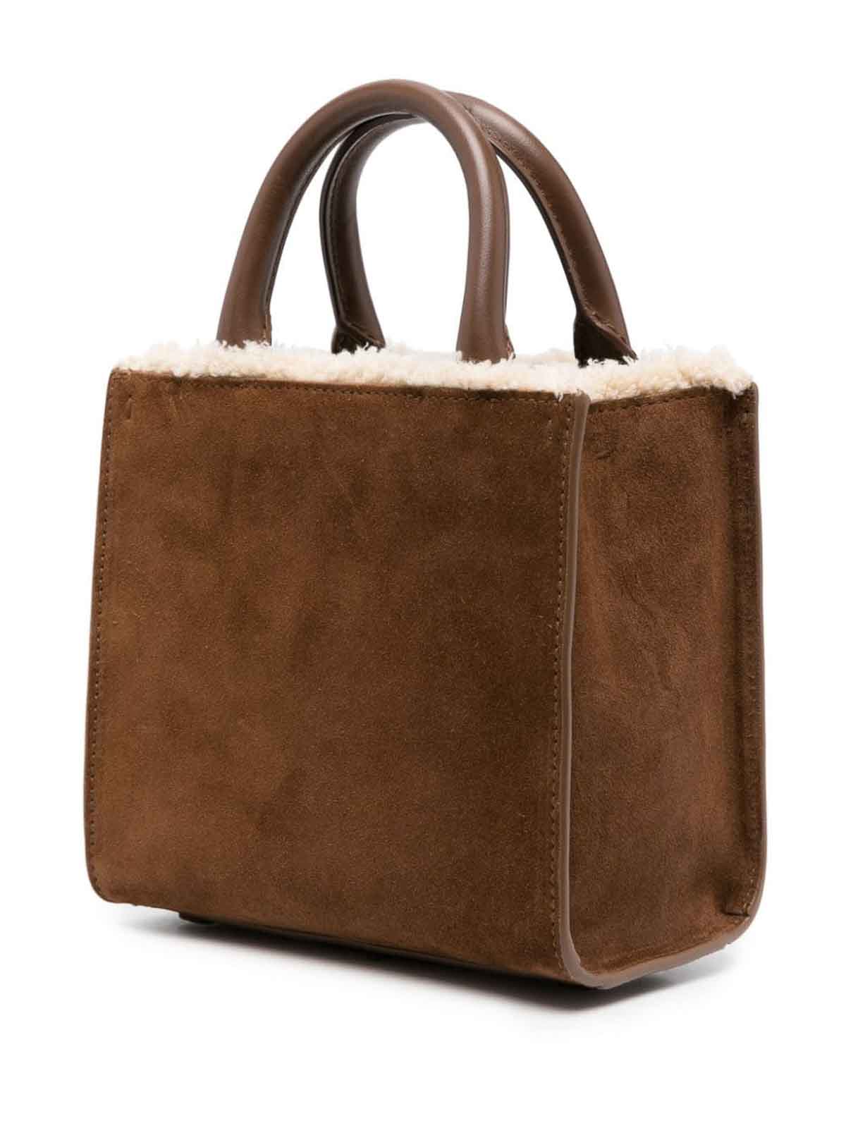 Dolce & Gabbana Dg logo shearling mini bag|BB7479AN3398Z084