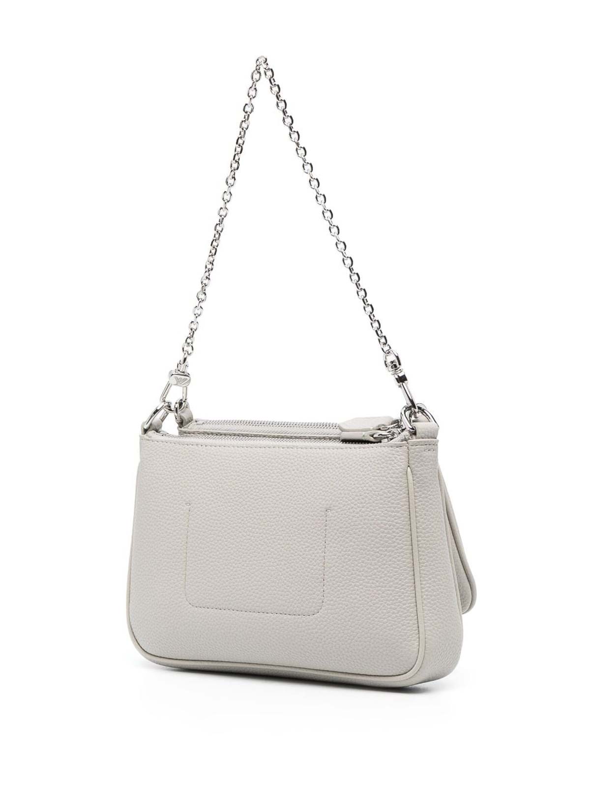 Deer-print leather shoulder bag with chain strap | EMPORIO ARMANI Woman
