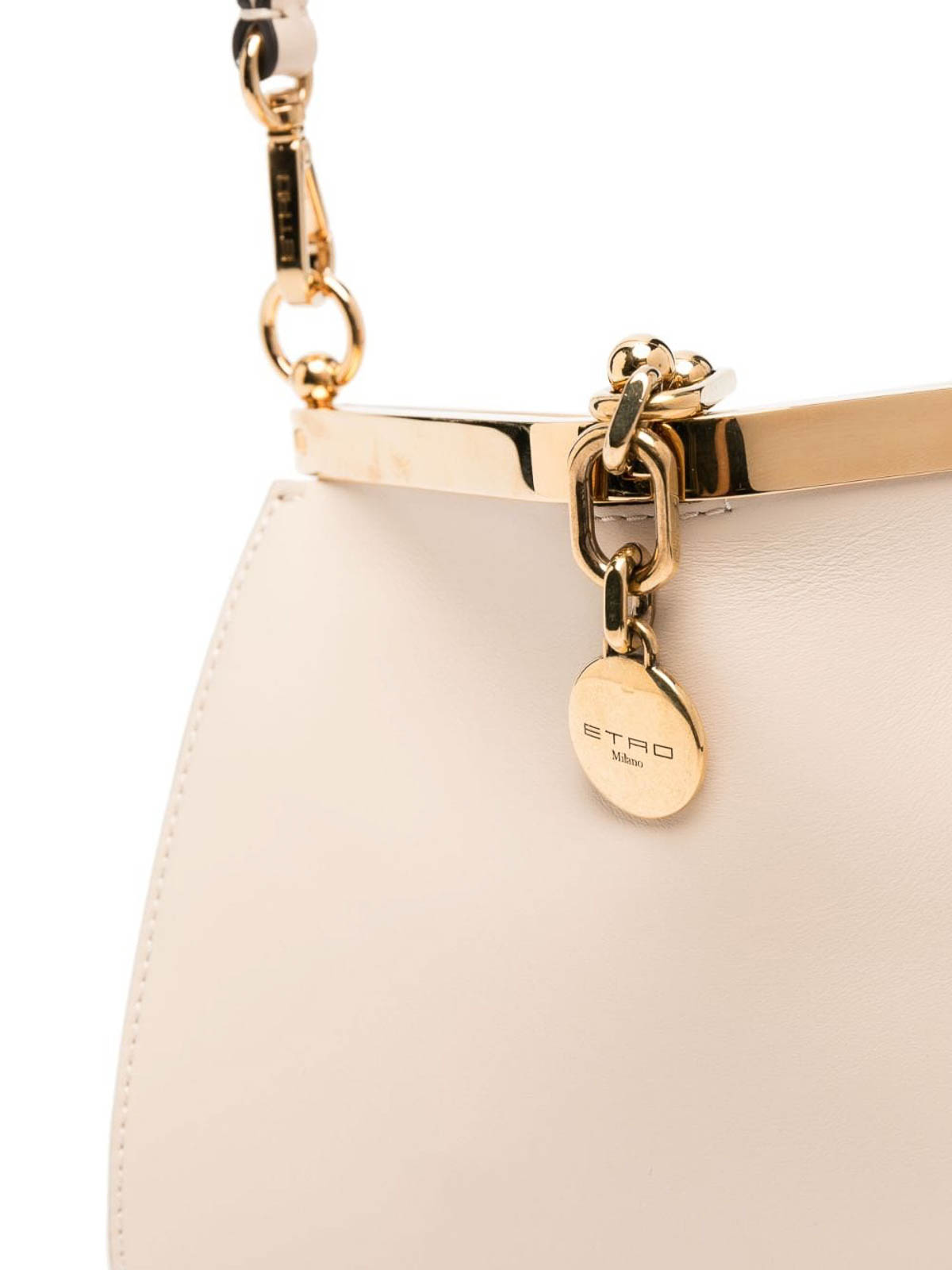Etro Vela mini leather shoulder bag - White - Women
