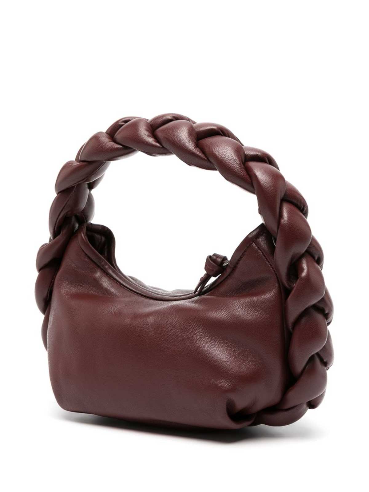 Hereu Espiga Mini Braided Leather Top-Handle Bag, Oat, Women's, Handbags & Purses Top Handle Bags