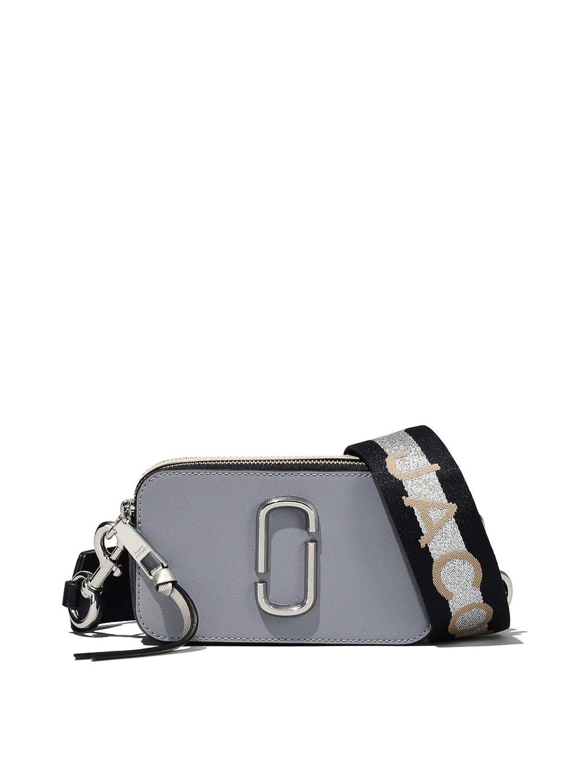 Marc Jacobs Snapshot Leather Crossbody Bag In Black