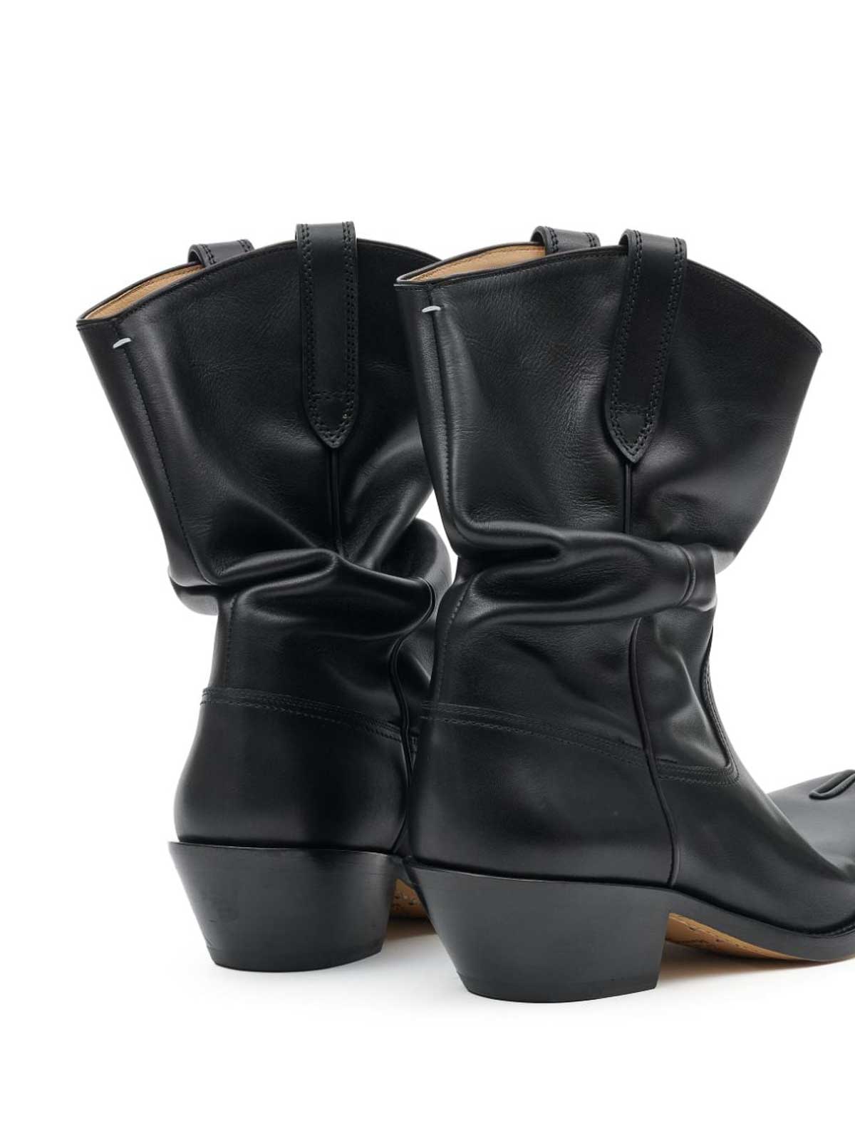 Maison Margiela Tabi western leather ankle boots