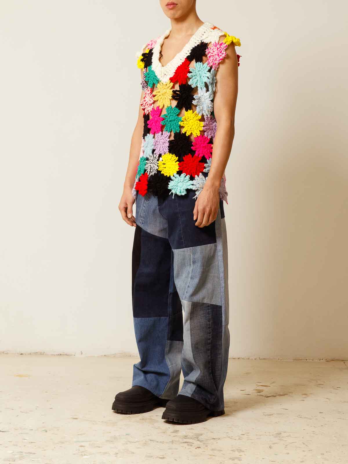 Shop Cavia Noah Vest In Multicolour