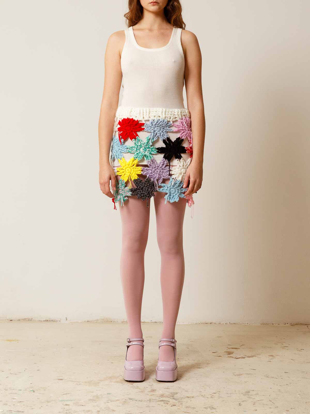 Shop Cavia Mila Mini Skirt In Multicolour