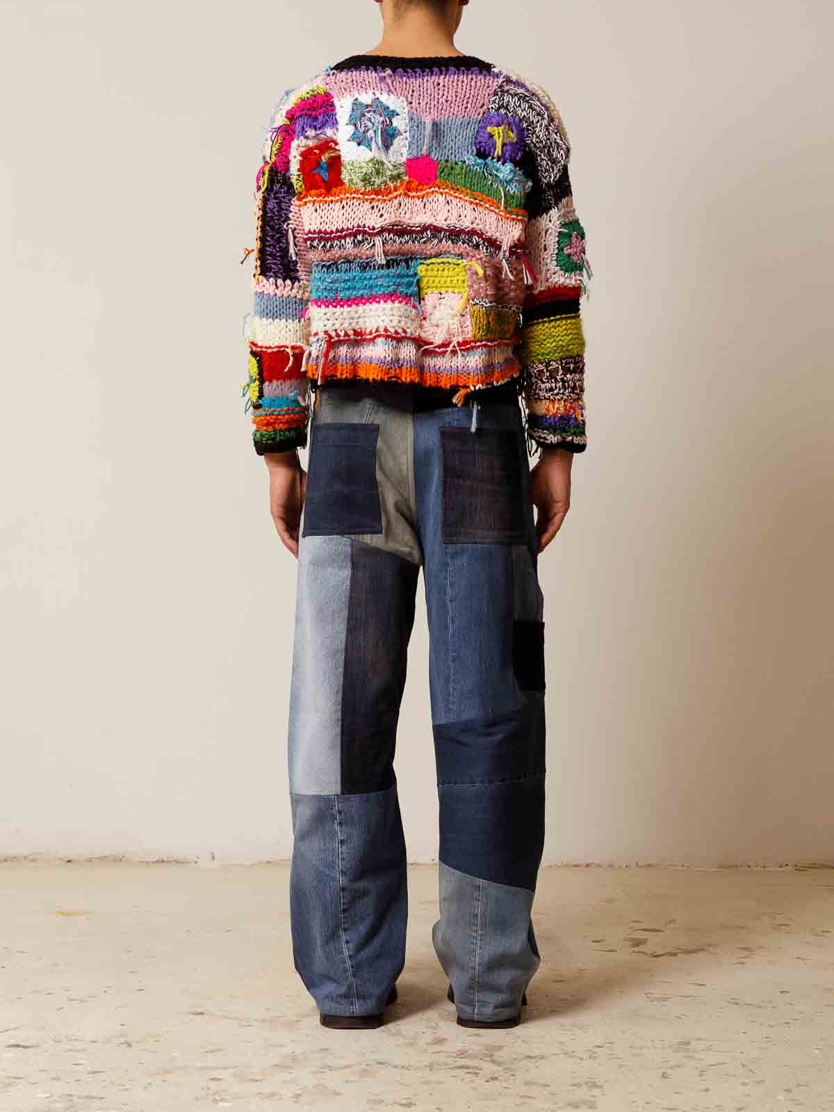 Shop Cavia Ceci V-neck Sweater In Multicolour