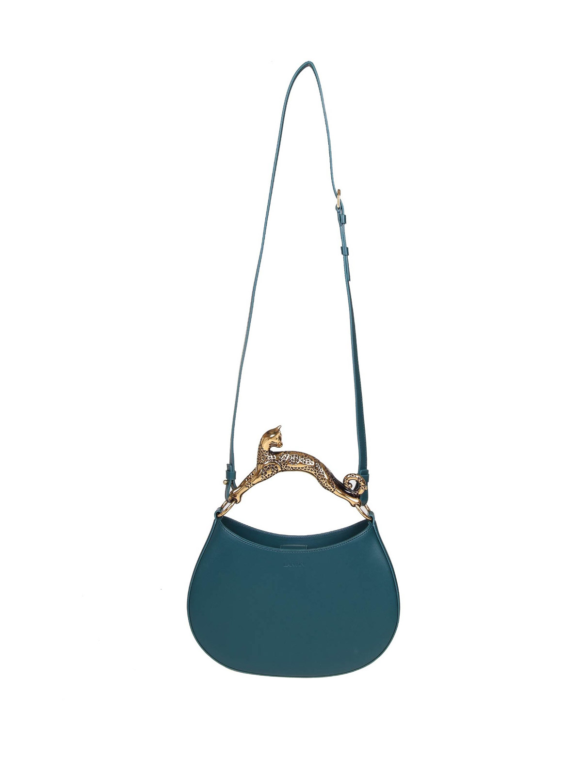 Lanvin Hobo Cat Tote Bag Green