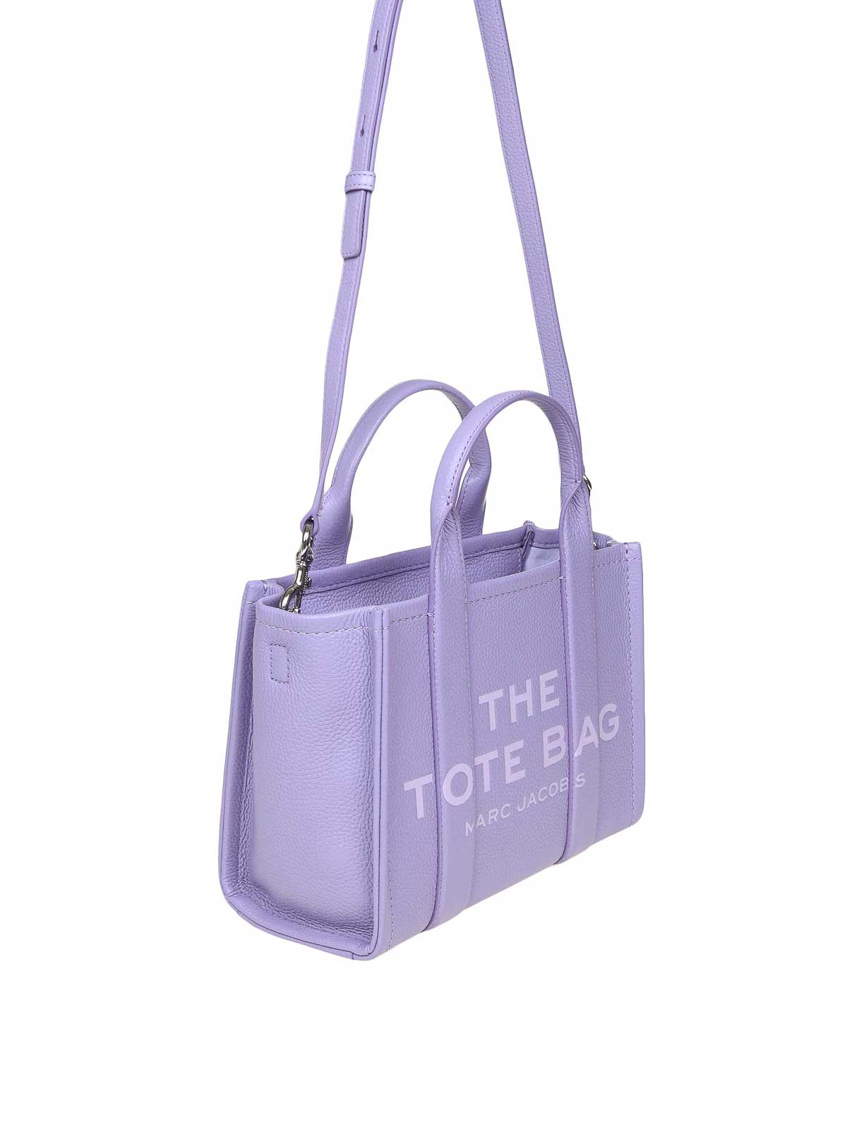 Marc Jacobs The Leather Small Tote Bag in Purple