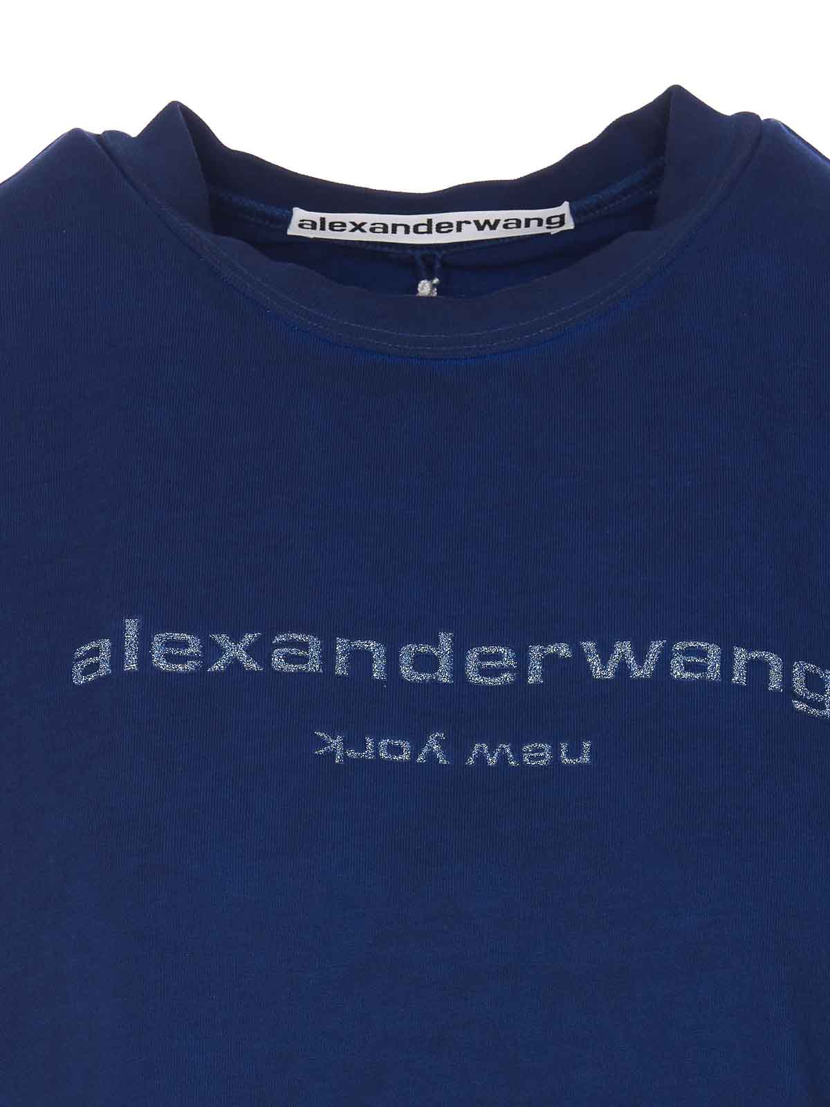 Alexander Wang Tシャツ - ブルー - ブルー|UCC4231681410B