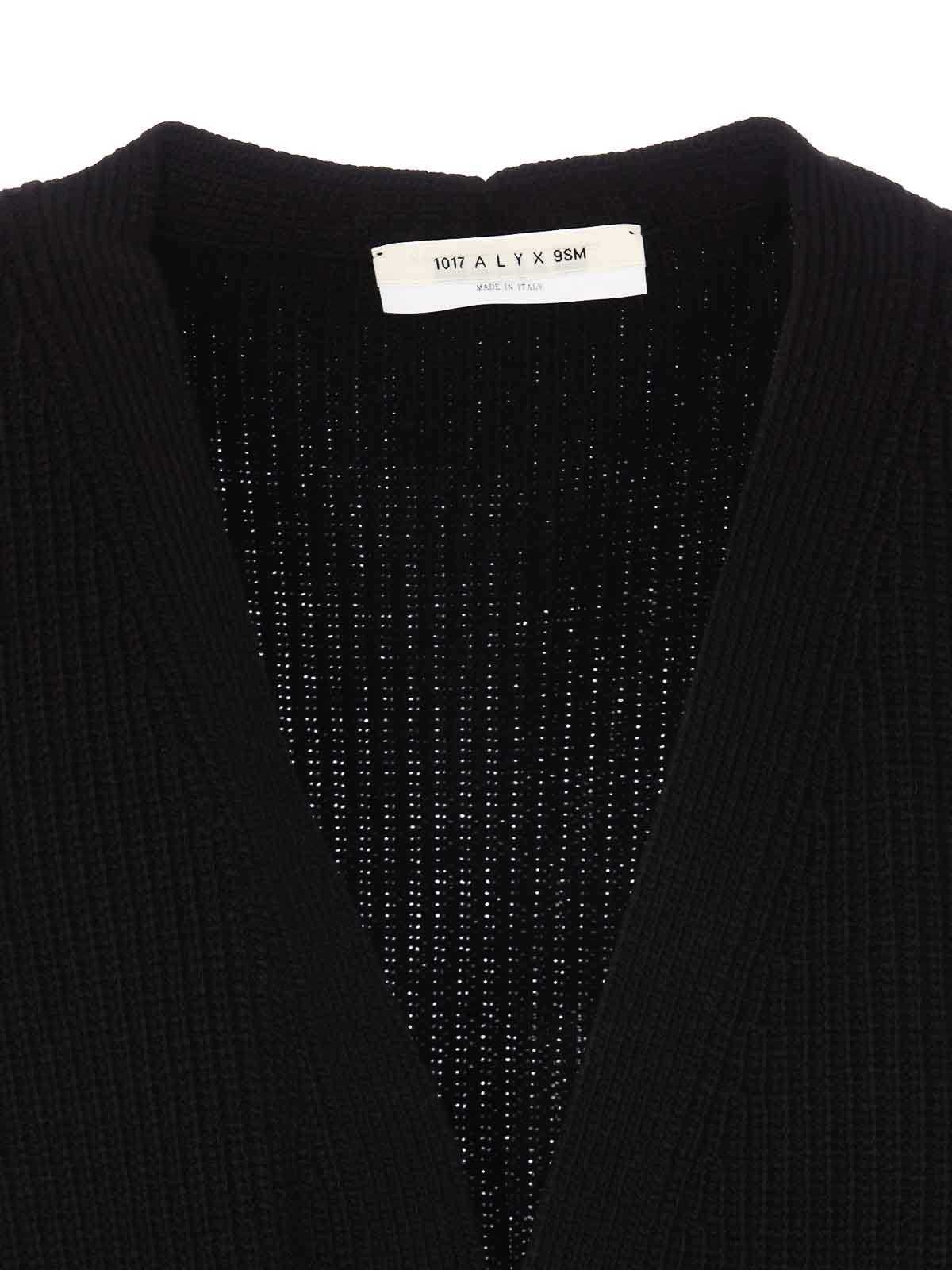 Cardigans 1017 Alyx 9sm - Knit buckle cardigan - AAMKN0215YA01BLK0001