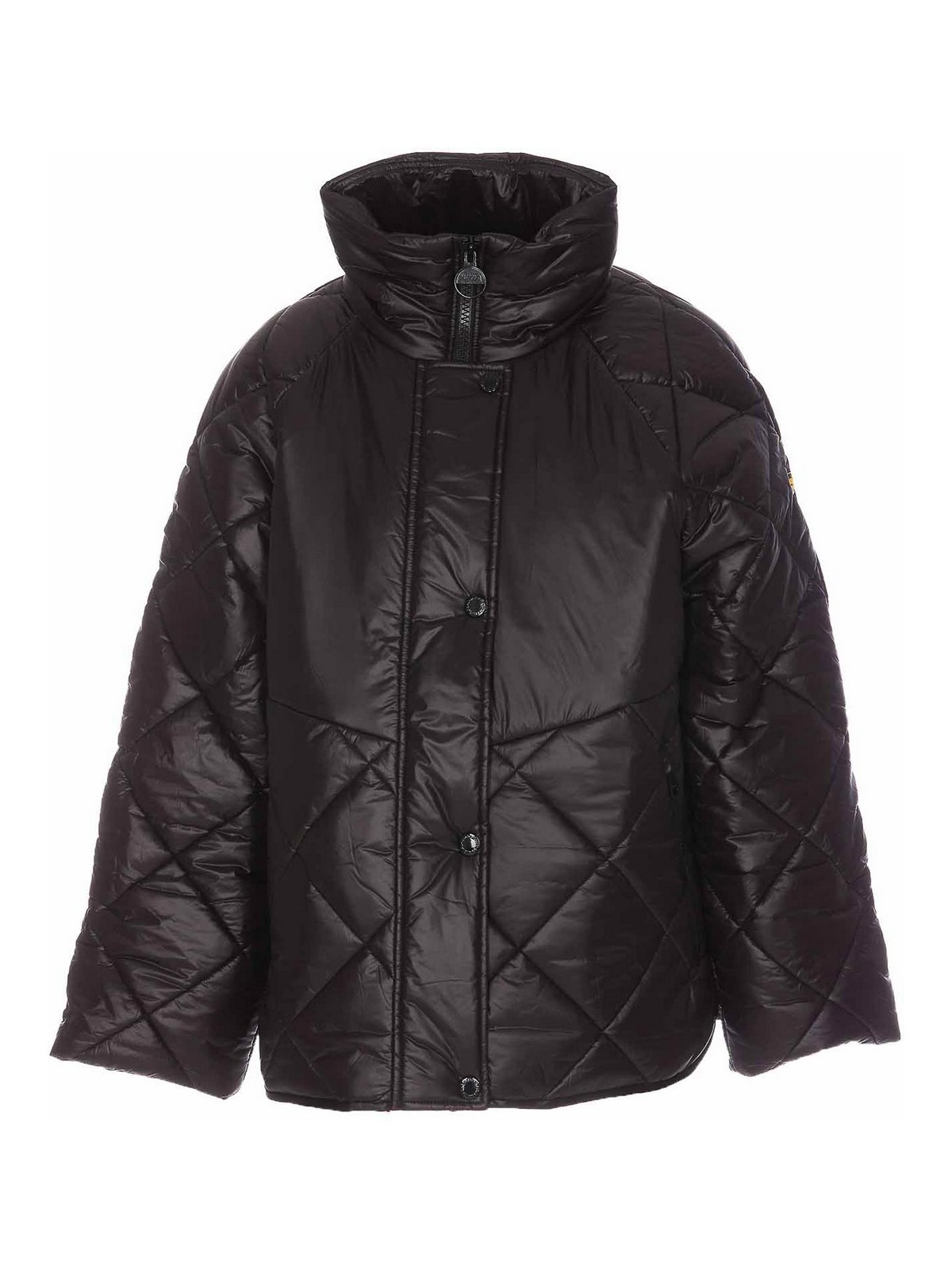 Shop Barbour Parade Quilted Down Jacket In Brown