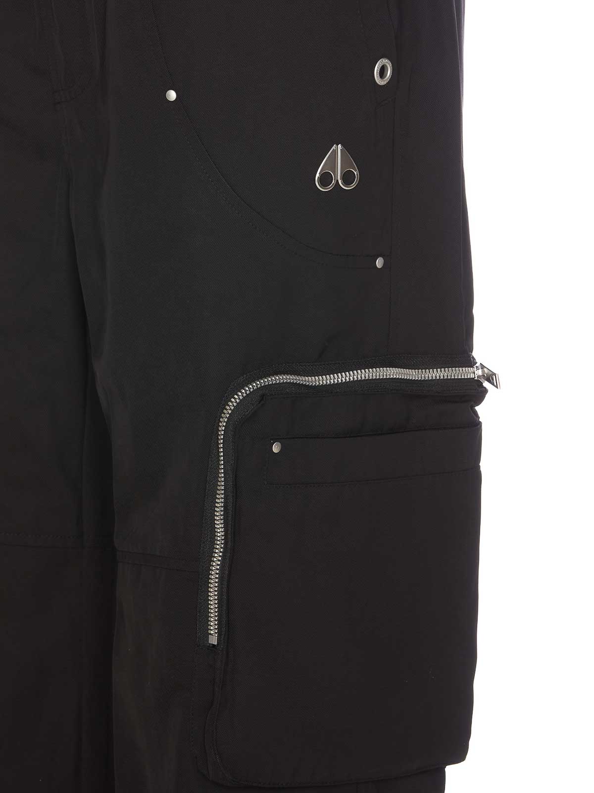 Moose Knuckles Monogram Track Pants in Black for Men
