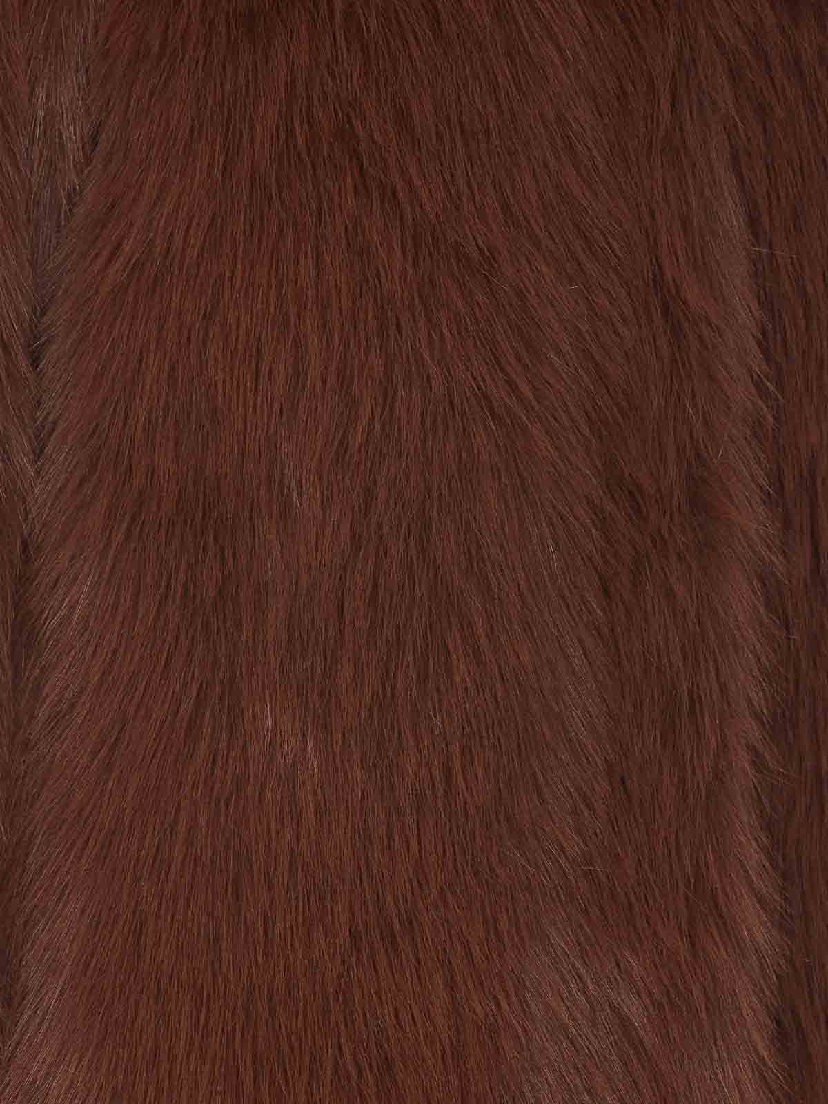 Shop Pinko Cattivik Faux Fur Coat In Marrón