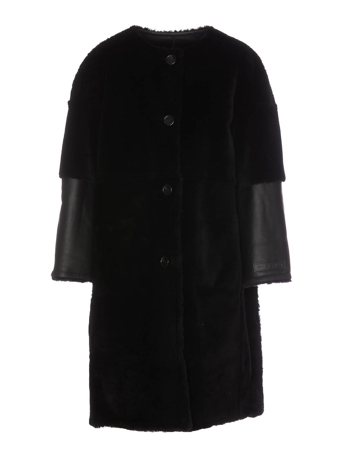 Marni ショートコート - 黒|CPMX0139B1ULM094RON99 | THEBS