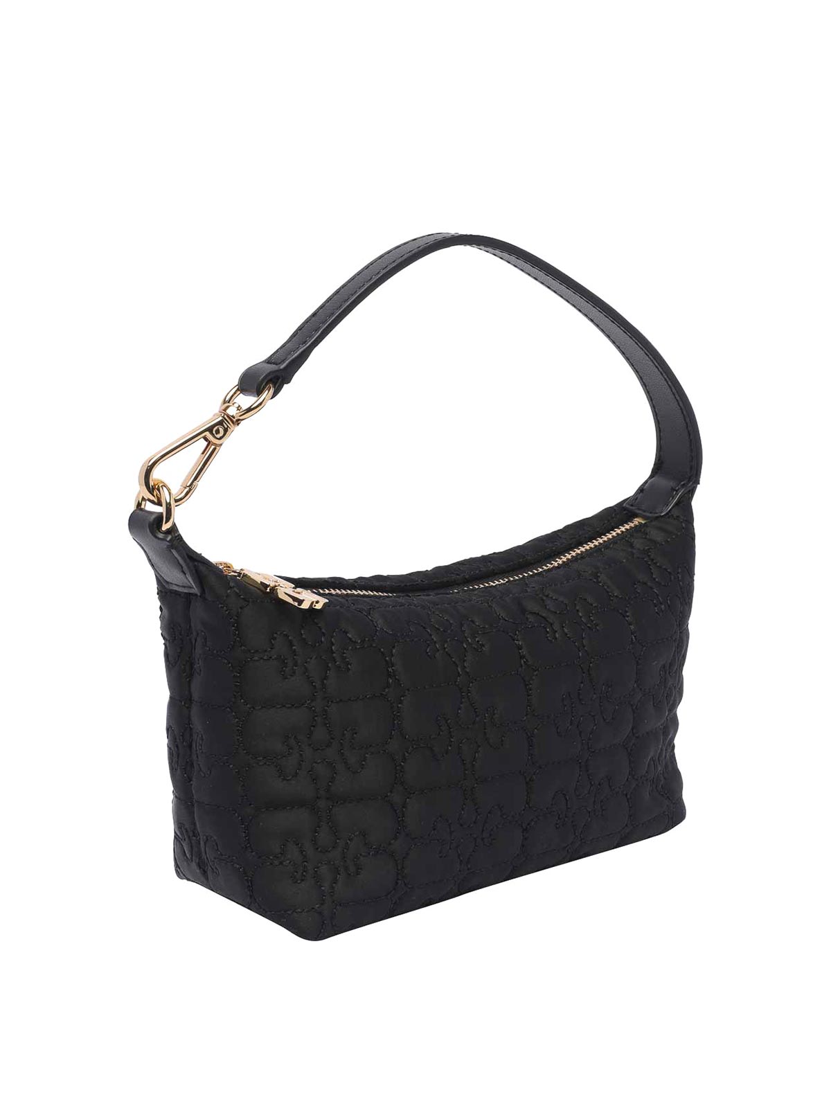 Shop Ganni Butterfly Small Hand Bag In Black