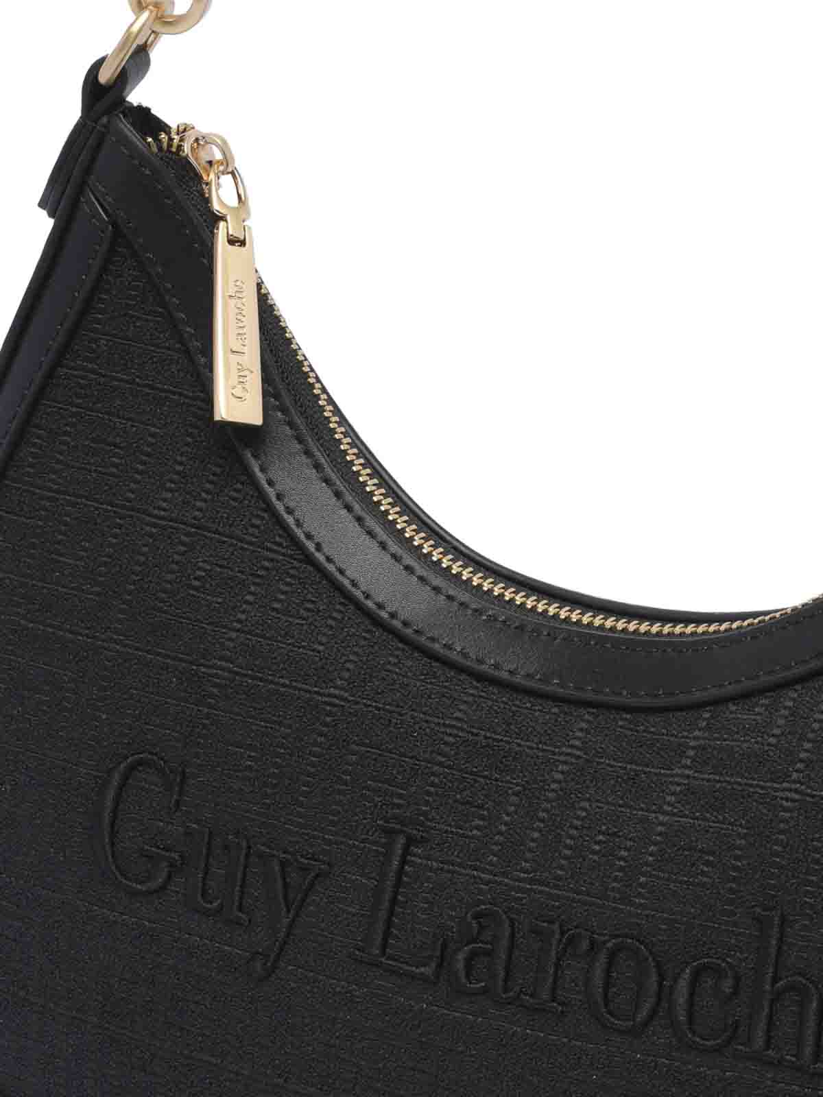 Cross body bags Guy Laroche - Black Logo Shoulder Bag - 21603BLACK