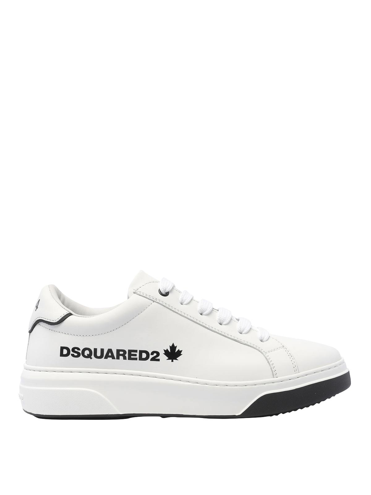 Shop Dsquared2 Bumper Sneakers In Blanco
