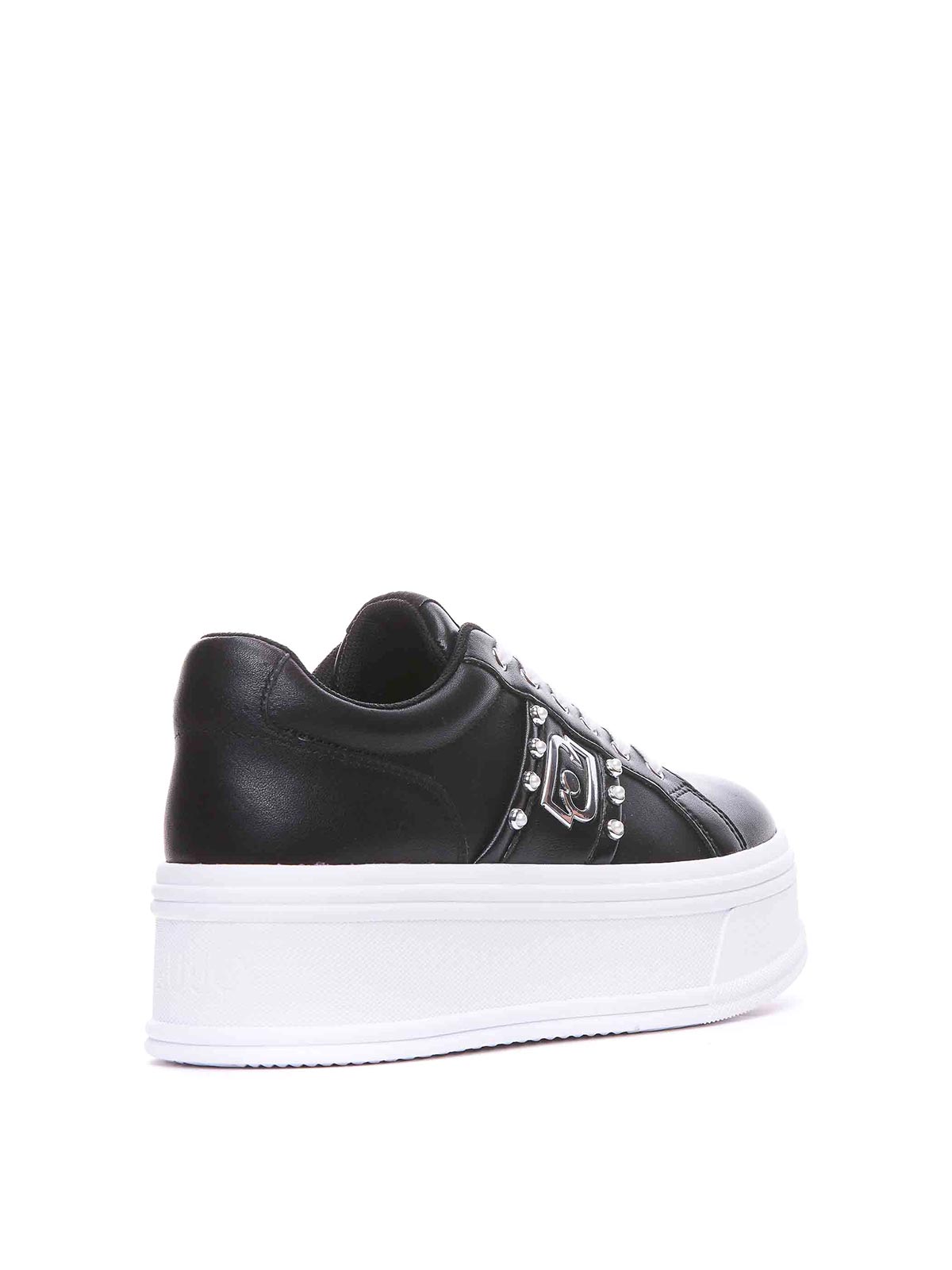 Shop Liu •jo Liu Jo Black Selma Sneakers