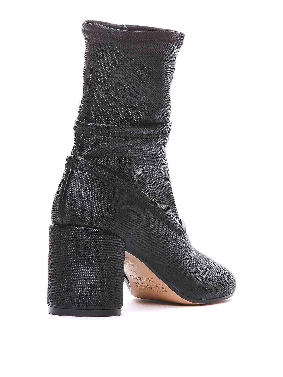 Shop Mm6 Maison Margiela Anatomic Ankle Boots In Negro