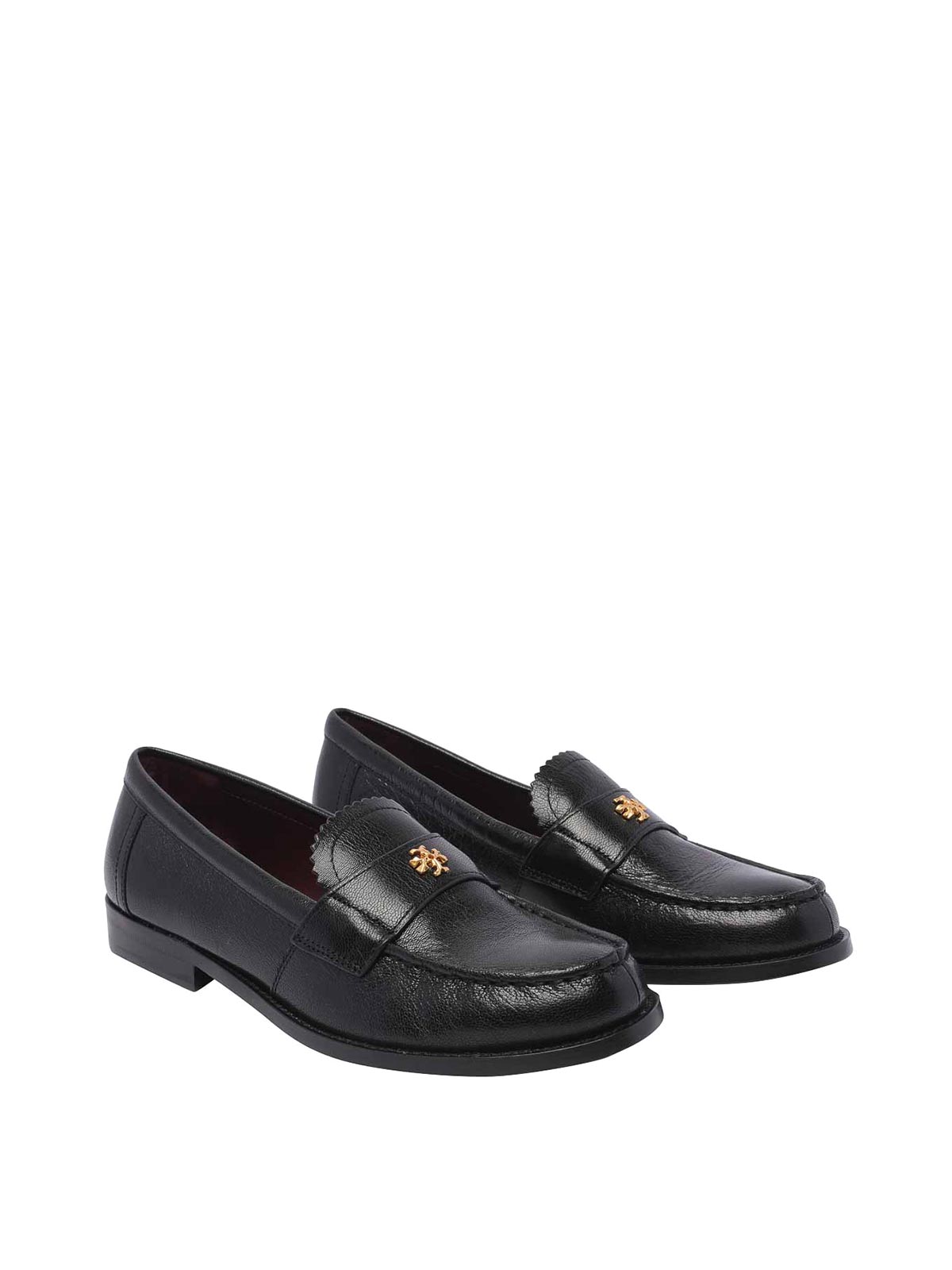 Shop Tory Burch Perry Loafers In Black