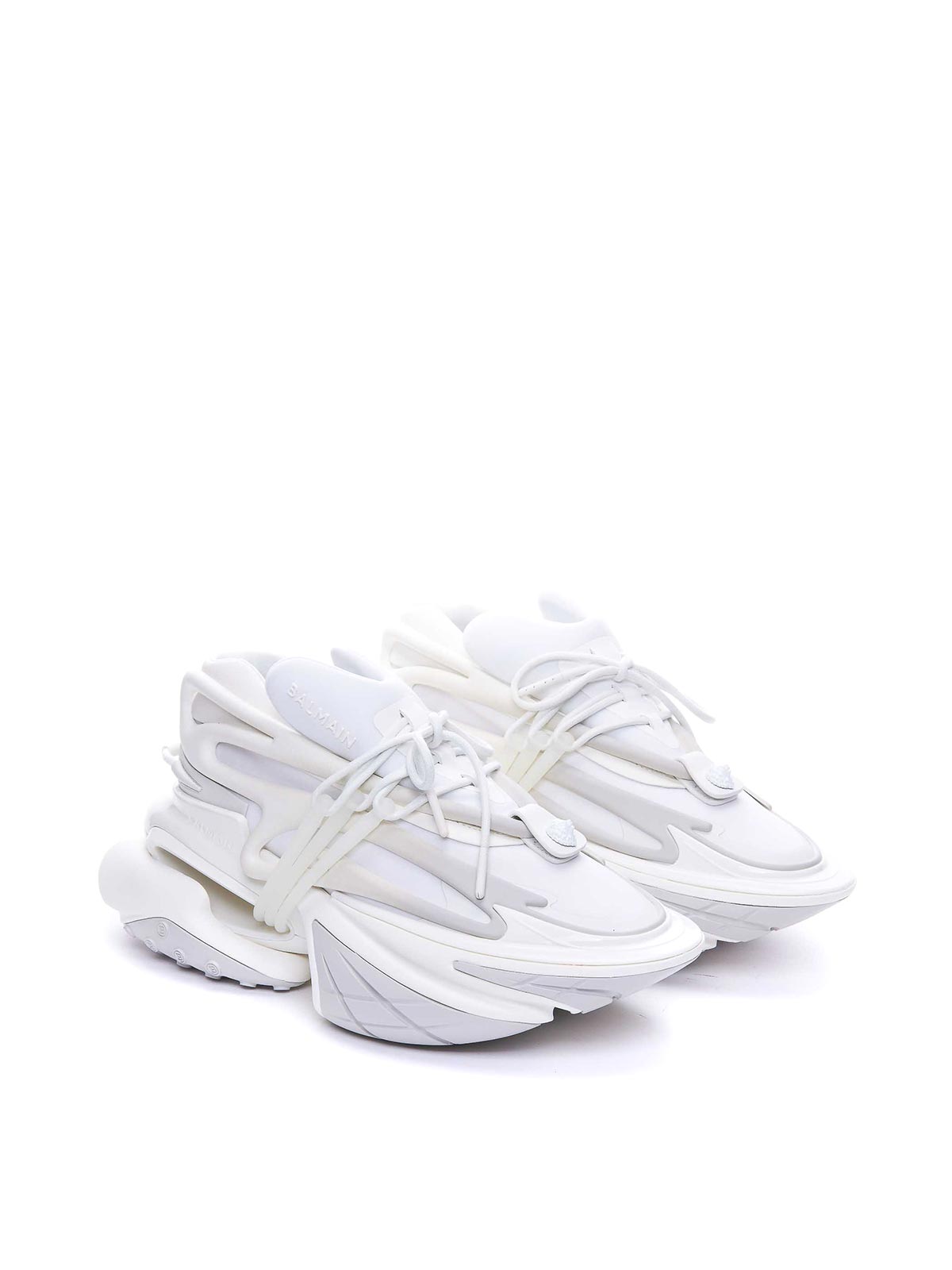 Shop Balmain Unicorn Sneakers In Blanco