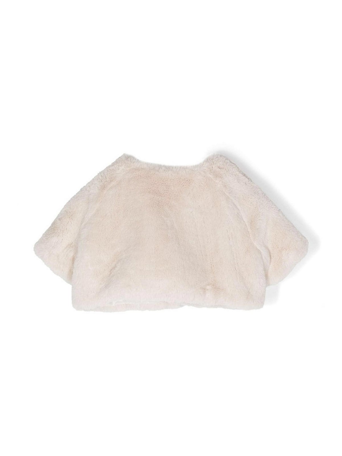 Capes & Ponchos Bonpoint - Cream faux fur girl coat - W03GJAW00007007