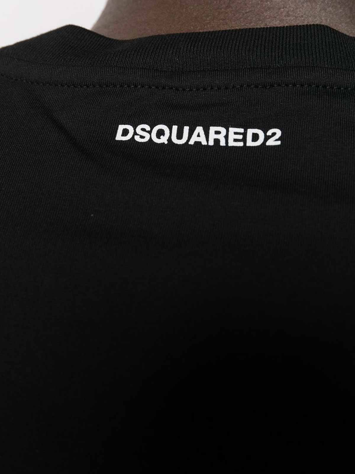 Crew necks Dsquared2 - Logo intarsia short sleeved crewneck