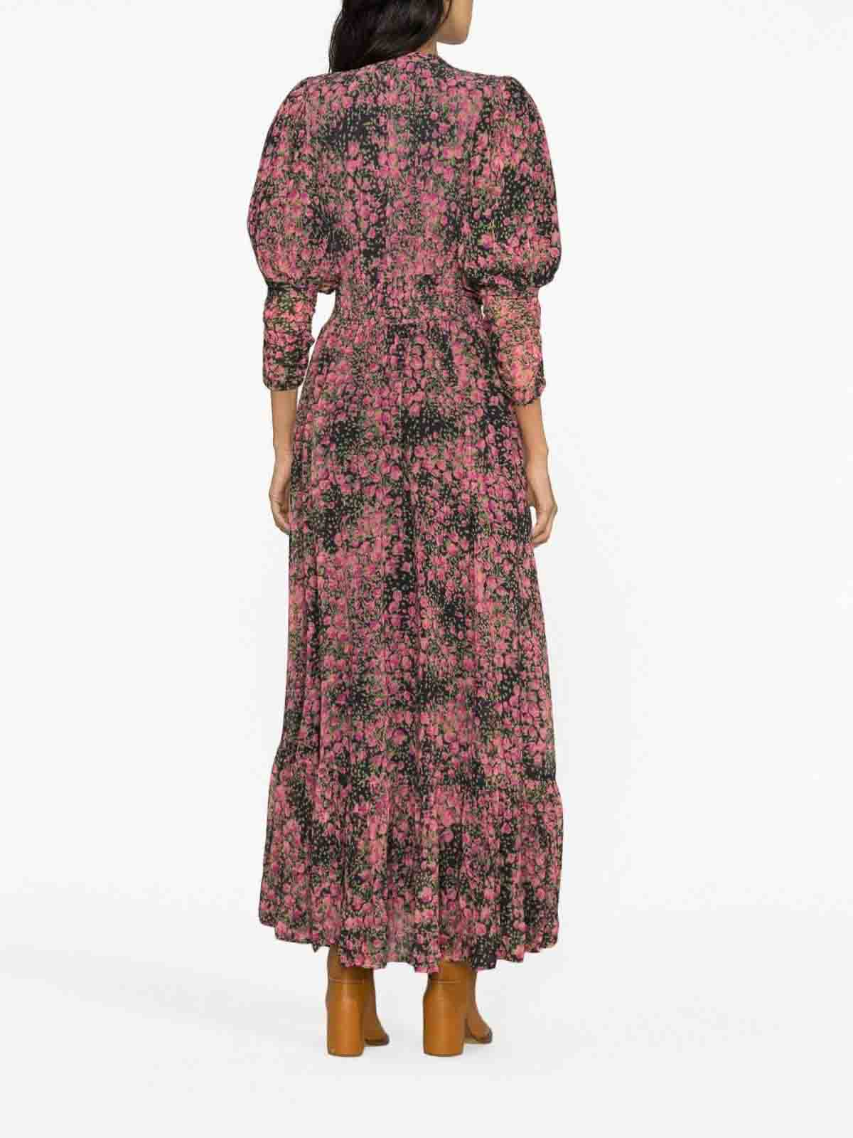 By Timo Floral Print Buttoned Midi Dress