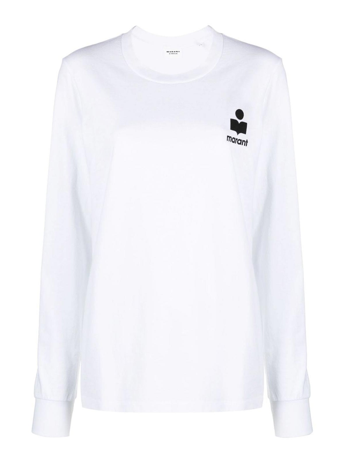 Isabel Marant Étoile Organic-cotton Sweatshirt White Logo Print