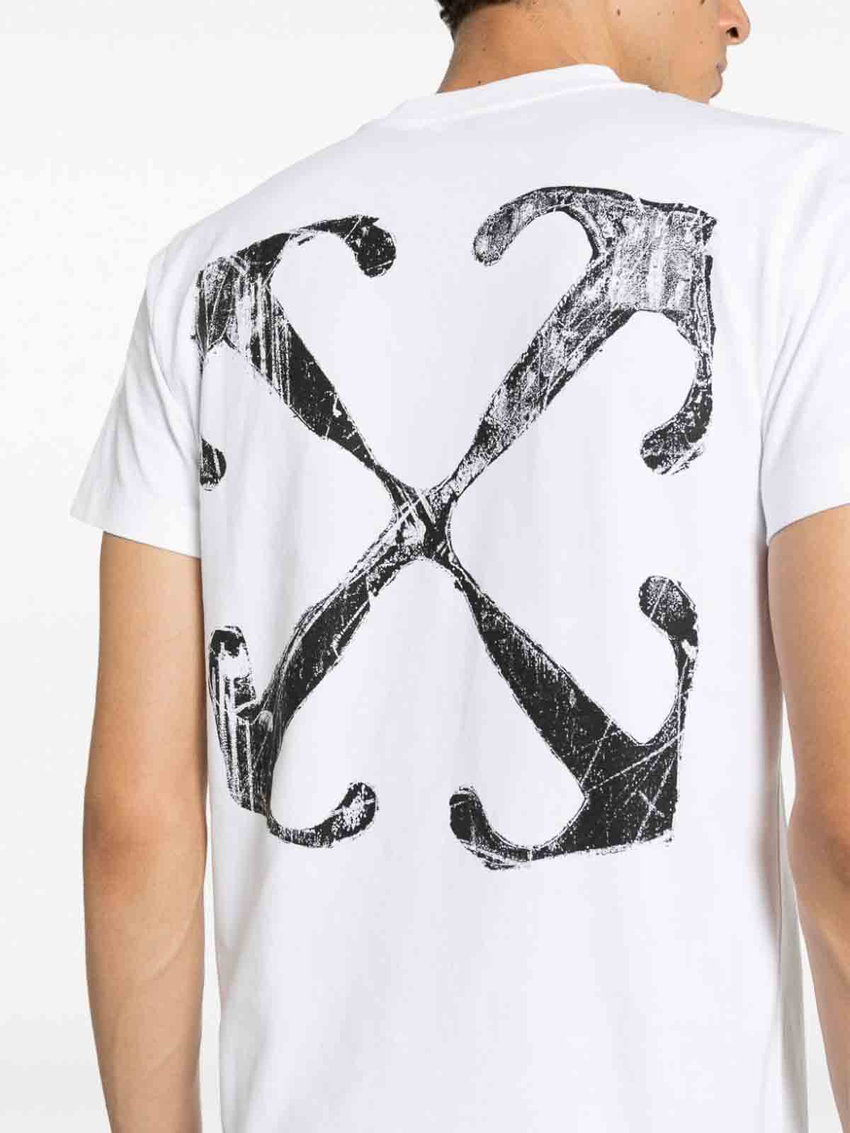 T-shirts Off-White - Arrows Print T-Shirt - OMAA027F23JER0100110