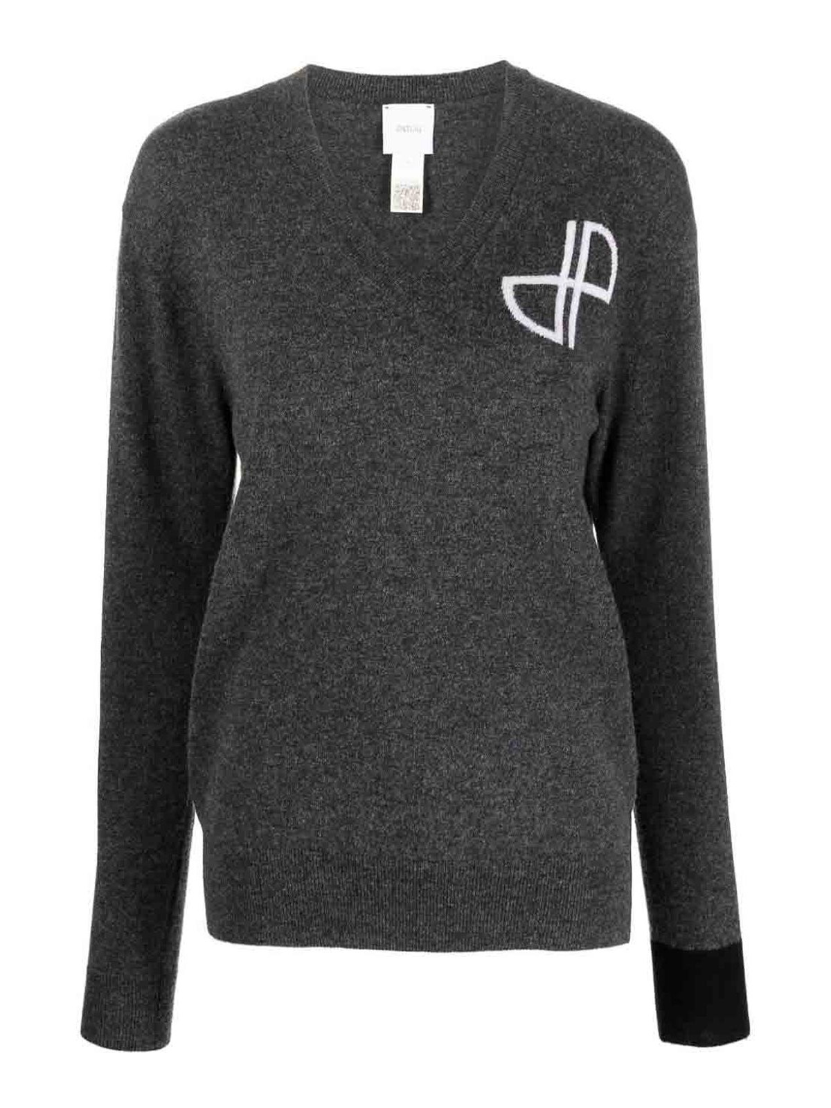 Patou Jp Wool And Cashmere Sweater In Grey