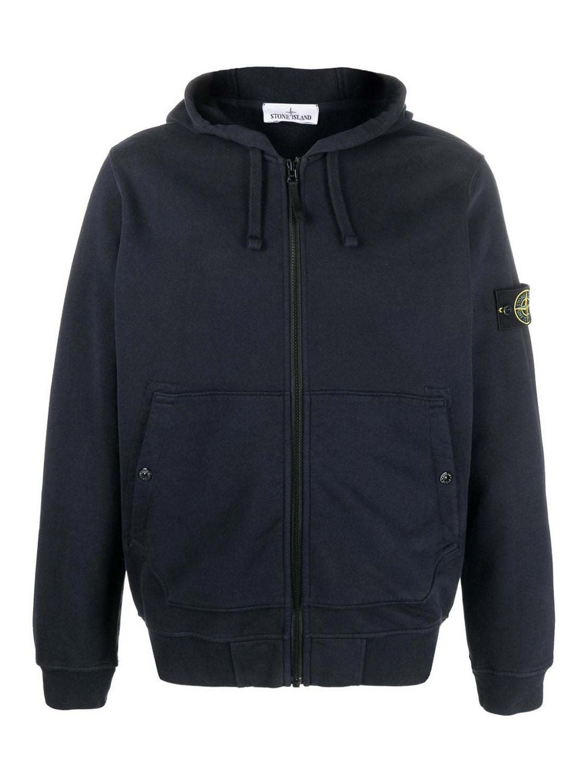 Stone Island Compass Hoodie In Blue
