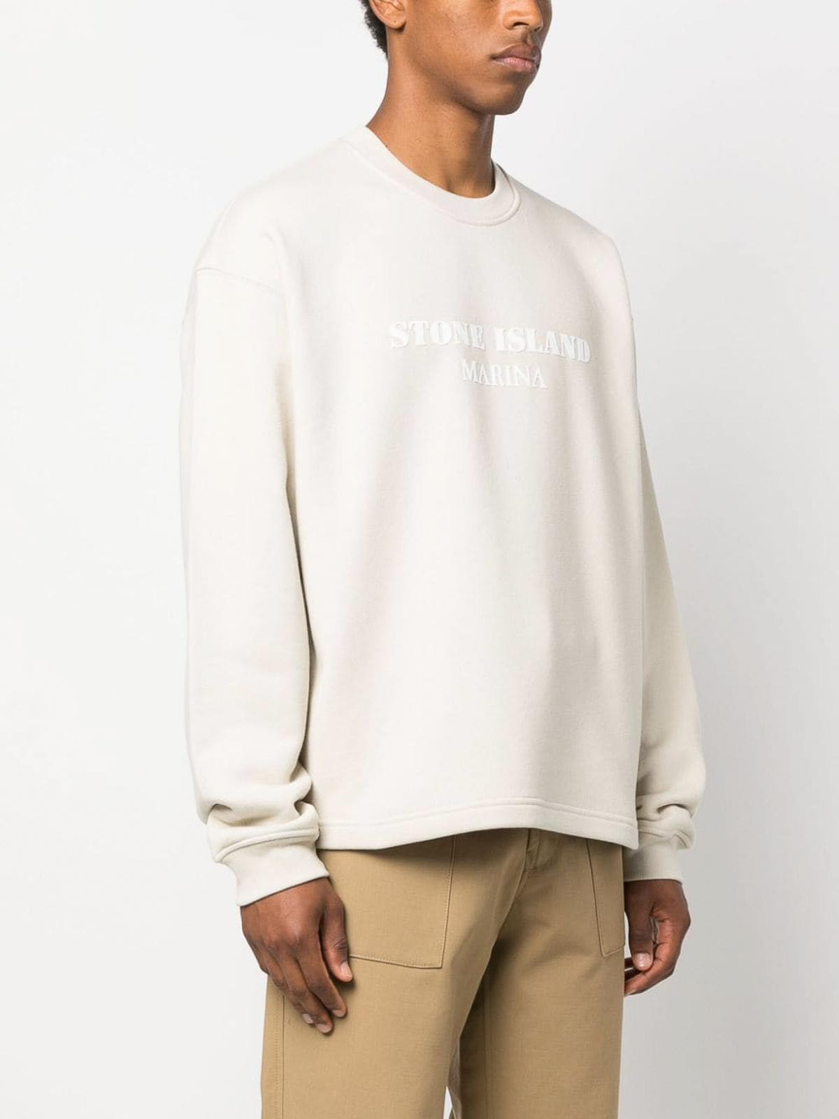 Stone Island クルーネック - 白 - メンズ|7915671X6V0097