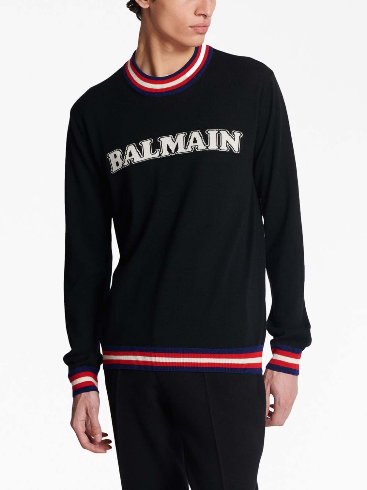 Balmain Maglia con logo 6Q9500