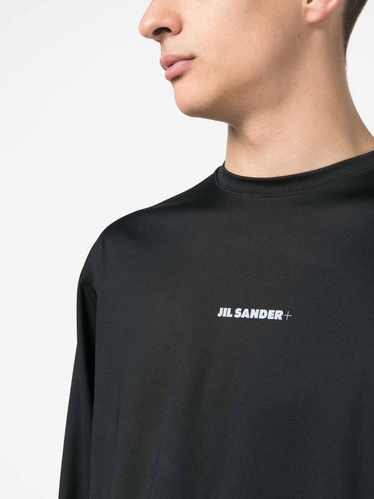 Crew necks Jil Sander - Logo-Print Long-Sleeve T-Shirt Logo Print